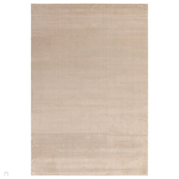 Kuza Plain Stripe Modern Abstract Distressed Shimmer Hi-Lo Textured Soft Velvety Touch High-Density Durable Easy-Care Short Pile Beige Rug-Asiatic Carpets-Rug Love - The Most Loved Rug Store
